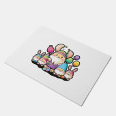 Pasen Bunny Spring Cute Gnome Easter Egg Hunting Deurmat (Schuin)