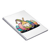 Pasen Bunny Spring Cute Gnome Easter Egg Hunting Notitieboek (Rechterzijde)