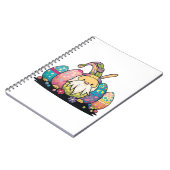 Pasen Bunny Spring Cute Gnome Easter Egg Hunting Notitieboek (Linkerzijde)