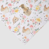 Pasen Bunny Spring Floral Tissuepapier (Detail)