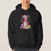 Pasen Bunny Spring Gnome Easter Egg Hunting and B Hoodie (Voorkant)
