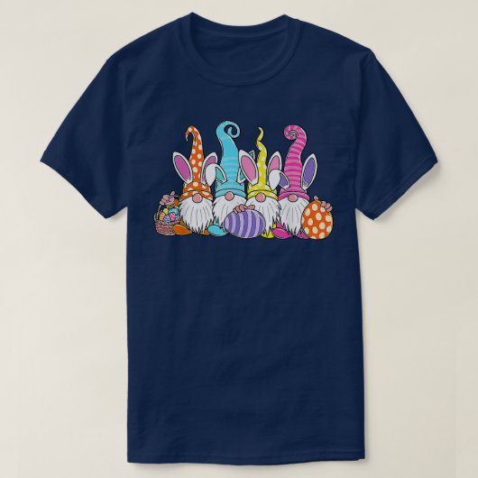 Pasen Bunny Spring Gnome Easter Egg Hunting and B T-shirt (Design voorkant)