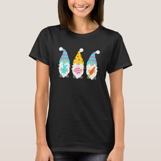 Pasen Bunny Spring Gnome Easter Egg Hunting and B T-shirt (Voorkant)
