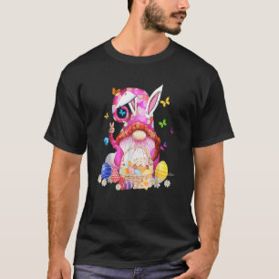 Pasen Bunny Spring Gnome Easter Egg Hunting and B T-shirt