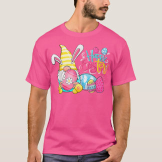 Pasen Bunny Spring Gnome Easter Egg Hunting and B T-shirt