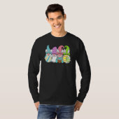 Pasen Bunny Spring Gnome Easter Egg Hunting and B T-shirt (Voorkant volledig)