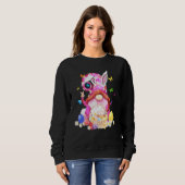 Pasen Bunny Spring Gnome Easter Egg Hunting and B Trui (Voorkant volledig)