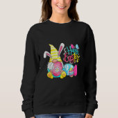 Pasen Bunny Spring Gnome Easter Egg Hunting and B Trui (Voorkant)