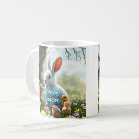 Pasen Bunny Spring Koffiemok (Voorkant links)