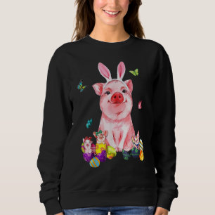 Pasen Bunny Spring Pig Bow Egg Basket Eas Trui