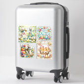 Pasen Bunny Springtime Vakantie Vrolijk Plezier Sticker (Koffer)