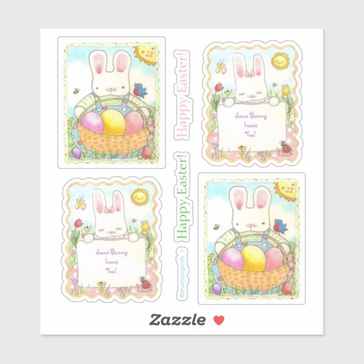 Pasen Bunny Sticker (Vel)