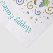 Pasen Bunny Surprise Blue Tissuepapier (Detail)