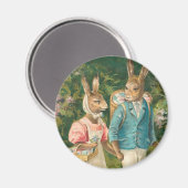 Pasen Bunny Sweethearts  Magneet (Voorkant / Achterkant)