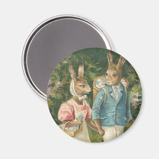 Pasen Bunny Sweethearts  Magneet (Voorkant / Achterkant)