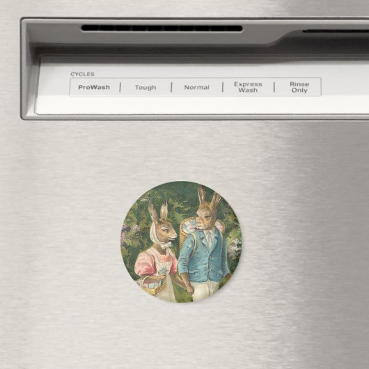 Pasen Bunny Sweethearts Magneet (Insitu (Vaatwasser))