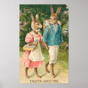 Pasen Bunny Sweethearts  Poster