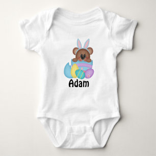 Pasen Bunny Teddy Bear in Paaseieren Baby Draag Romper