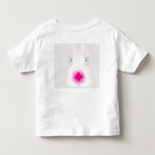 Pasen Bunny Toddler T-Shirt (Achterkant)