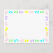 Pasen Bunny Voeten Custom Rand Briefkaart (Voorkant)