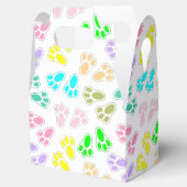 Pasen Bunny Voeten Patroon Aangepast Bedankdoosjes (Geopend)