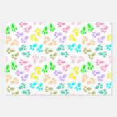 Pasen Bunny Voeten Patroon Aangepast Inpakpapier Vel (Voorkant)