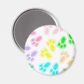 Pasen Bunny Voeten Patroon Aangepast Magneet (Voorkant / Achterkant)
