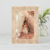 Pasen Bunny - Wenskaart Feestdagenkaart (Staand voorkant)