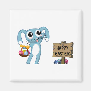 Pasen Bunny wenst Happy Pasen Magneet