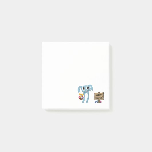 Pasen Bunny wenst Happy Pasen Post-it® Notes (Voorkant)