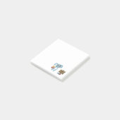 Pasen Bunny wenst Happy Pasen Post-it® Notes (Schuin)