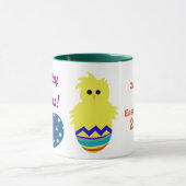 Pasen Bunny Yellow Chick Eggs Keepsake Mok (Midden)
