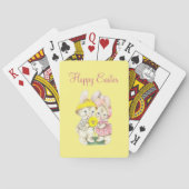 Pasen Bunny Yellow Narcis Pokerkaarten (Achterkant)
