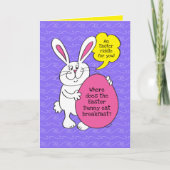 Pasen Bunny's IHOP Breakfast Riddle for Kids Kaart (Voorkant)