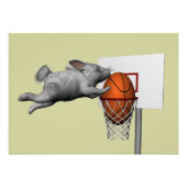Pasen Bunny's perfecte slam-dunk Foto Afdruk (Voorkant)