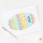Pasen Cadeau Gift Tags Ovale Sticker (Envelop)