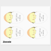 Pasen Cadeaubijsluiter Ovale Sticker (Vel)