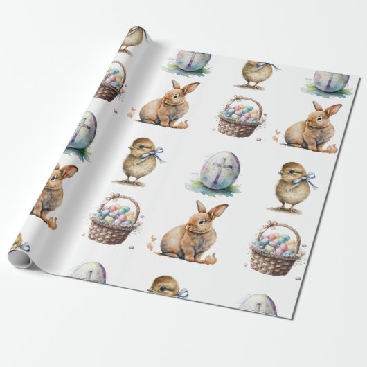 Pasen Cadeaupapier (Uitgerold)