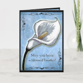 Pasen Calla Lily - Blank Inside Feestdagen Kaart (Voorkant)