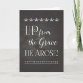 Pasen Chalkboard - Van de Grave die hij heeft! Feestdagen Kaart (Voorkant)