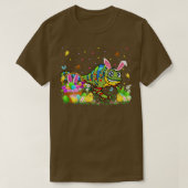 Pasen Chameleon Bunny Egg Hunting Chameleon Easte T-shirt (Design voorkant)
