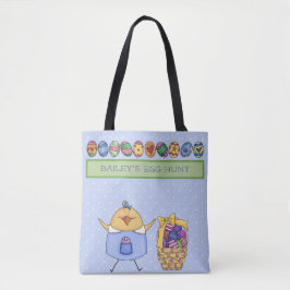 Pasen Chic - Gepersonaliseerde Paaseierenjacht Tote Bag
