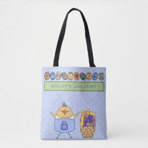 Pasen Chic - Gepersonaliseerde Paaseierenjacht Tote Bag