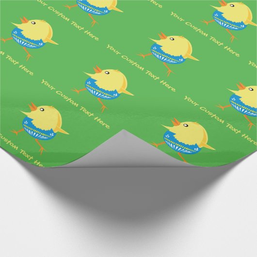 Pasen Chick aangepaste inpakpapier (Hoek)