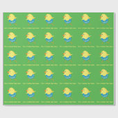 Pasen Chick aangepaste inpakpapier (Vlak)