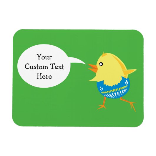 Pasen Chick aangepaste magneet (Horizontaal)
