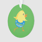 Pasen Chick aangepaste ornament (voorkant)