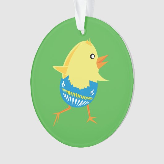 Pasen Chick aangepaste ornament (voorkant)