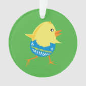 Pasen Chick aangepaste ornament (voorkant)