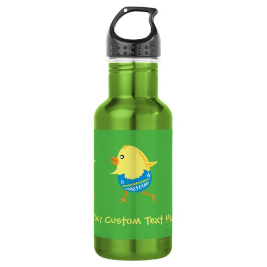 Pasen Chick aangepaste Waterfles (Voorkant)